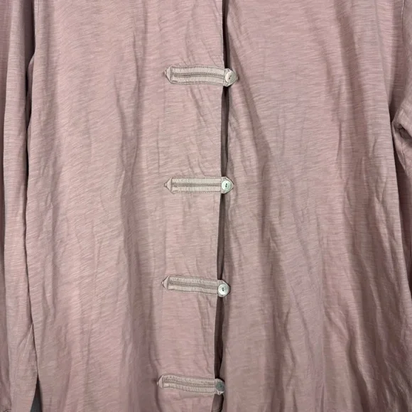 Eileen Fisher Garnet Hill Pink Cotton Silk Sleepwear Top Size Large - Picture 3 of 8